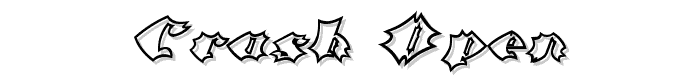 Crash Open font